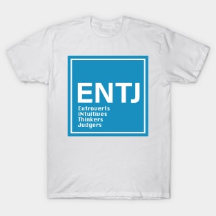 MBTI, ENTJ , 16 Personalities , blue T-Shirt